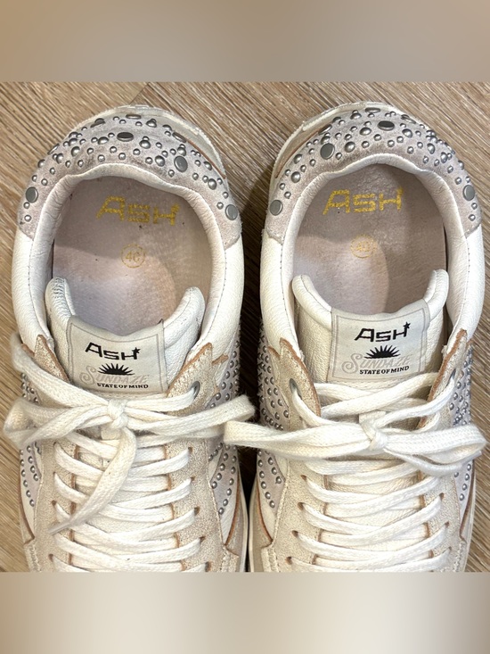 Ash Women’s Moonlight Studded Sneakers White Shoes Size 40 Excellent Condition main image 5